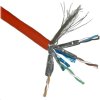 Kábel FTP TWIN PlanetElite, Cat6A, drôt, 4 páry LS0H, Dca, oranžový, 100 m