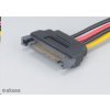 AKASA kábel SATA redukcia napájania na 4pin Molex, 15cm, 2ks v balení
