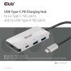 Club3D USB-C Gen2 PD hub pre 2x USB-C 10G porty a 2x USB-A 10G porty