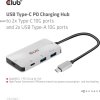 Club3D USB-C Gen2 PD hub pre 2x USB-C 10G porty a 2x USB-A 10G porty