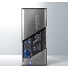 AXAGON EEM2-SG2, USB-C 3.2 Gen 2 - M.2 NVMe a SATA SSD kovový RAW box, bez skrutiek, strieborný