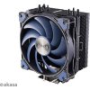 AKASA CPU chladič Alucia H4, Heatpipes, Black fins