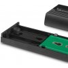 Vonkajší rám CHIEFTEC pre M.2 PCIe NVMe/S-ata SSD Enclosure Tool-Less, s konektorom USB typu C, čierna