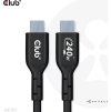 Club3D kabel USB-C, Oboustranný USB-IF Certifikovaný data kabel, Data 480Mb,PD 240W(48V/5A) EPR M/M 2m