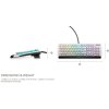 DELL Alienware  510K Low-profile RGB Mechanical Gaming Keyboard - AW510K (Lunar Light)