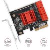 AXAGON PCES-SA6, radič PCIe - 6x interný port SATA 6G, ASM1166, SP a LP