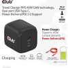 Cestovná nabíjačka Club3D PPS 45W technológia GAN, dvojportový USB Type-C, Power Delivery(PD) 3.0 Podpora