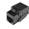 Solarix Samorezný keystone CAT5E UTP RJ45 čierny SXKJ-5E-UTP-BK-SA