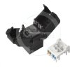 Solarix Samorezný keystone CAT5E UTP RJ45 čierny SXKJ-5E-UTP-BK-SA