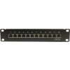 10" Patch panel XtendLan 12portový, STP, Cat6, krone, čierny