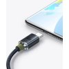 Baseus Crystal Shine Series USB-A/USB-C 100W 1,2 m nabíjací/dátový kábel, čierny