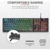 TRUST herní klávesnice GXT 835 Azor Illuminated Gaming Keyboard CZ/SK
