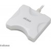 Čítačka kariet AKASA AK-CR-03WHV2 externá, USB 2.0, podpora elektronického preukazu a karty SMART, biela