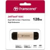TRANSCEND Flash disk 128GB JetFlash®930C, TLC, USB 3.2/USB typu C (R:420/W:400 MB/s) čierna