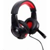 GEMBIRD sluchátka s mikrofonem GHS-U-5.1-01, gaming, 5.1 surround, černo-červená, USB
