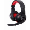 GEMBIRD sluchátka s mikrofonem GHS-U-5.1-01, gaming, 5.1 surround, černo-červená, USB