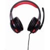GEMBIRD sluchátka s mikrofonem GHS-U-5.1-01, gaming, 5.1 surround, černo-červená, USB