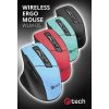 C-TECH myš Ergo WLM-05, bezdrátová, 1600DPI, 6 tlačítek, USB nano receiver, černá