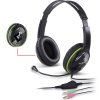 GENIUS sluchátka s mikrofonem HS-400A, černozelená