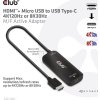 Club3D Adaptér HDMI + Micro USB na USB-C 4K120Hz/8K30Hz, Active Adapter M/F