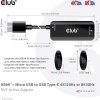 Club3D Adaptér HDMI + Micro USB na USB-C 4K120Hz/8K30Hz, Active Adapter M/F