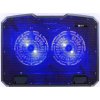Chladiaca podložka C-TECH pre CLP-140, 15,6", 2x 140 mm, 2x USB, modré podsvietenie