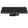 Súprava klávesnica + myš A4tech, FG1010 FSTYLER, bezdrôtová, sivá