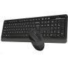 Súprava klávesnica + myš A4tech, FG1010 FSTYLER, bezdrôtová, sivá