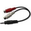 kábel audio z jack 3,5 mm na 2 x RCA samica (Cinch) 0,2 m CABLEXPERT