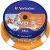 DVD-R VERBATIM Printable 4,7GB 16X 25ks/cake*AZO