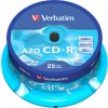 CD-R VERBATIM DTL+ Crystal 700MB 52X 25ks/cake*AZO