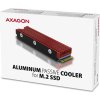 AXAGON CLR-M2, hliníkový pasívny chladič pre jedno aj obojstranný M.2 SSD disk, výška 12 mm