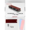 AXAGON CLR-M2, hliníkový pasívny chladič pre jedno aj obojstranný M.2 SSD disk, výška 12 mm