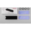 AXAGON CLR-M2L10, hliníkový pasívny chladič pre M.2 2280 SSD, výška 10 mm