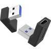 PremiumCord USB-C na USB3.0 typ A (F/M), 90° zakrivený