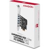 AXAGON PCEU-43RS, PCIe radič, 4x USB 3.2 Gen 1 port, 5 Gbps, napájanie z PCIe alebo SATA, SP & LP