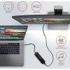 AXAGON HMC-6H4A, USB 3.2 Gen 1 hub, porty 4x USB-A, HDMI 4k/30Hz, PD 100W, kábel USB-C 20cm