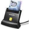 AXAGON CRE-SM4N, USB-A StandReader čítačka kontaktných kariet ID card (eID klient), kábel 1,3 m