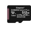 Kingston 512GB micSDXC Canvas Select Plus 100R A1 C10 - 1 ks