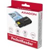 AXAGON CRE-SMP2A, USB-A + USB-C PocketReader 4-slot čítačka Smart card (eID klient) + SD/microSD/SIM