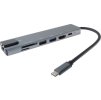 PremiumCord Adaptér USB-C na HDMI + USB3.0 + USB2.0 + PD + SD/TF + RJ45