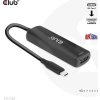 Club3D Adaptér USB-C na HDMI 8K60Hz/4K120Hz, Active Adapter M/F, PD 3.0, HDR10+ a DSC 1.2