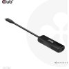Club3D Adaptér USB-C na HDMI 8K60Hz/4K120Hz, Active Adapter M/F, PD 3.0, HDR10+ a DSC 1.2