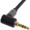PremiumCord HQ stíněný kabel stereo Jack 3.5mm - Jack 3.5mm zahnutý 90°, 5m