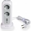 VERBATIM EU Power Tower EUPT-01 Nabíjecí stanice ,11x 230V, 2x USB-C, 2x USB-A