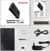 AXAGON EE35-GTR, USB-C 5Gbps - SATA 6G 3.5" RIBBED box, čierny