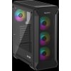 Počítačová skříň Genesis IRID 505 ARGB V2/Midi Tower/Transpar./Černá