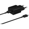 Samsung cestovní nabíječka EP-T1510XBE, PD, 15W, kabel USB-C, černá, EU