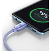 Baseus CAJY000605 Crystal Shine Series Datový Kabel USB-C - USB-C 100W 1,2m Purple