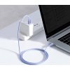 Baseus CAJY000605 Crystal Shine Series Datový Kabel USB-C - USB-C 100W 1,2m Purple